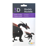 Puzzle in 3d in cartoncino che riproduce un drago.