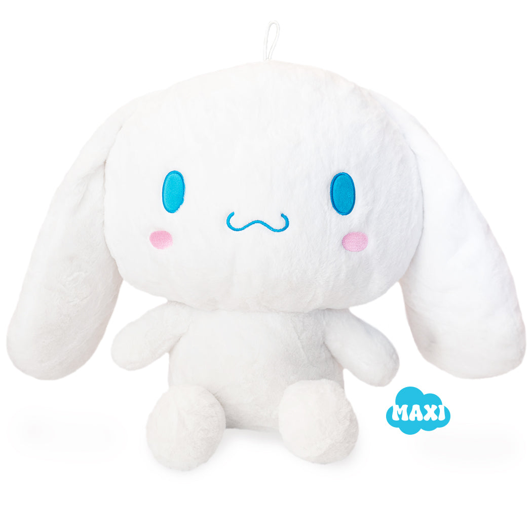 Plush Maxi di Cinnamoroll super morbido e fluffy, tutto da coccolare.