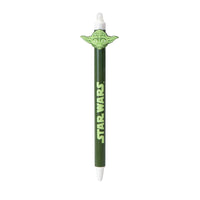 Penna gel cancellabile di Star Wars con l'inchiostro blu, disponibile in 4 varianti: Yoda, Darth Vader, Boba Fett, R2D2, Stormtrooper.