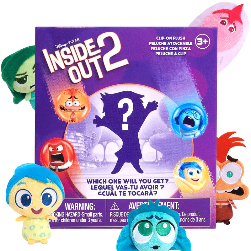 Blind Box versione portachiavi plush di Inside Out 2.