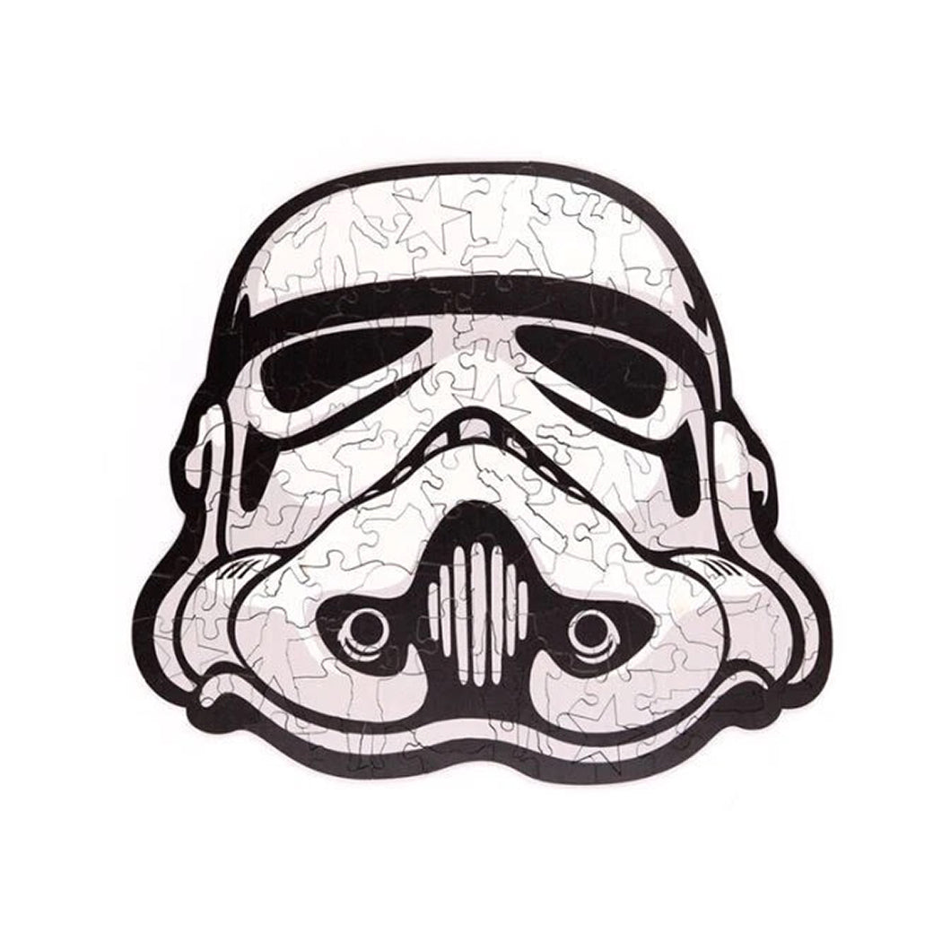 Puzzle in legno del personaggio Stormtrooper di Star Wars.
Il puzzle è composto da 130 pezzi