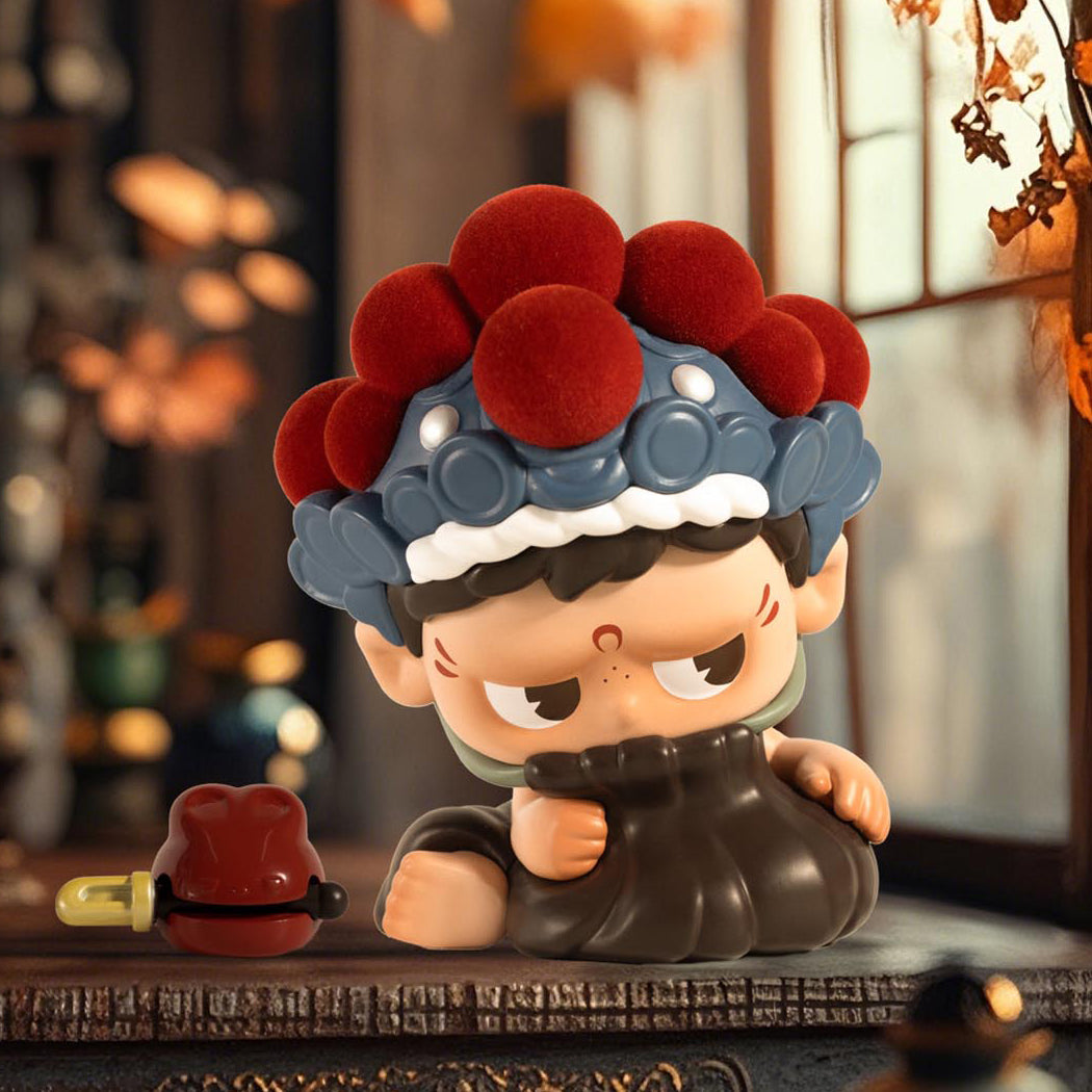 Blind Box dei personaggi più iconici di Toycity ovvero Mr Pa, Laura e Monboo nella serie Blessing Pouch.