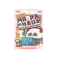 Blind Box versione portachiavi del personaggio Mr Pa nella serie Daily office grind alle prese con le più classiche avventure lavorative
