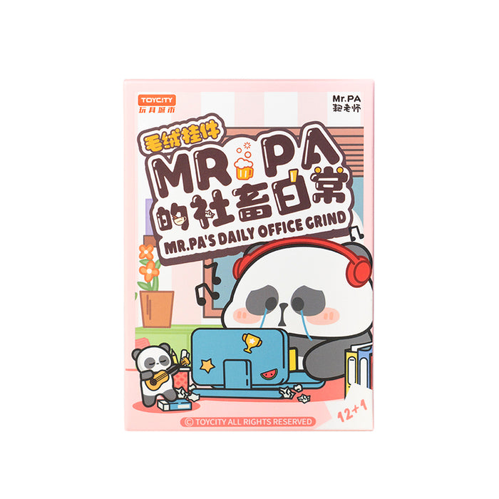 Blind Box versione portachiavi del personaggio Mr Pa nella serie Daily office grind alle prese con le più classiche avventure lavorative