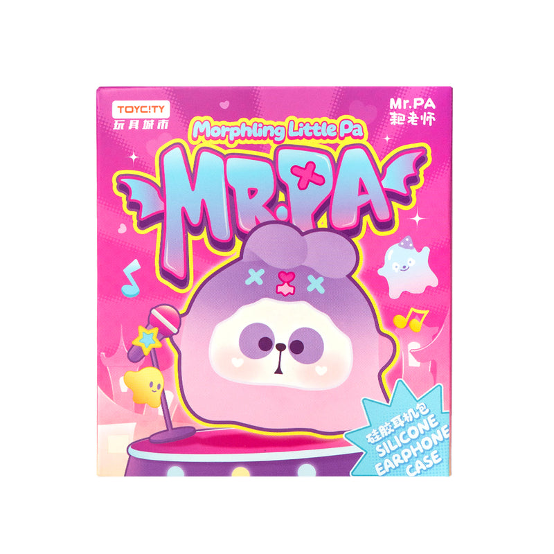 Blind Box del personaggio Mr Pa nella serie Morphing Little Pa.Ogni confezione contiene a sorpresa il personaggio Mr Pa in versione portamonete in silicone.