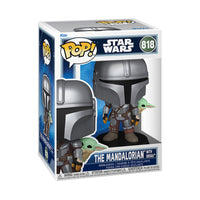 Funko Pop di Star Wars The Mandalorian with Grogu.
