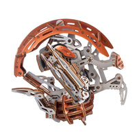 Modellino in legno 3d del personaggio Droideka della serie Star Wars.