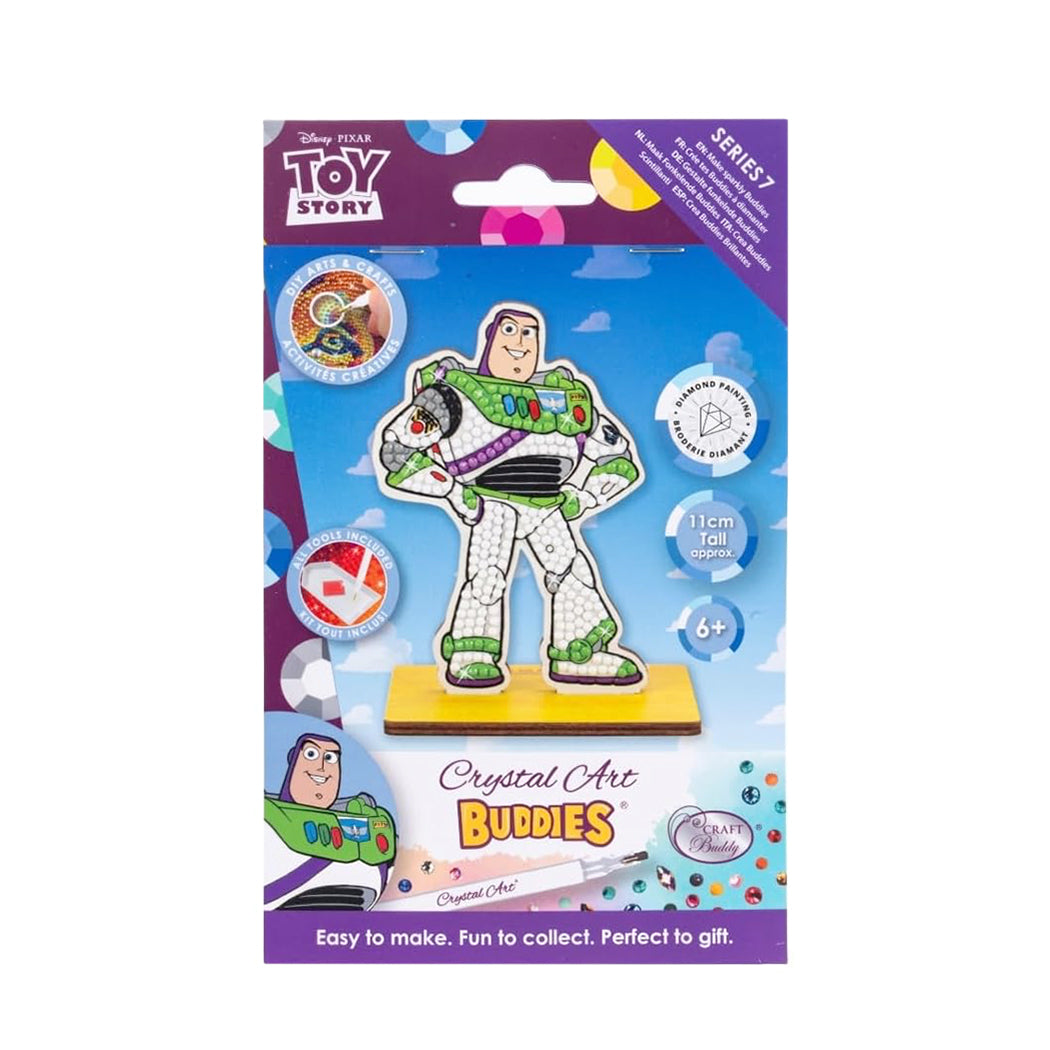 Kit con tutto l'occorrente per realizzare un buddy da tavolo del personaggio Buzz Lightyear di Toy Story.