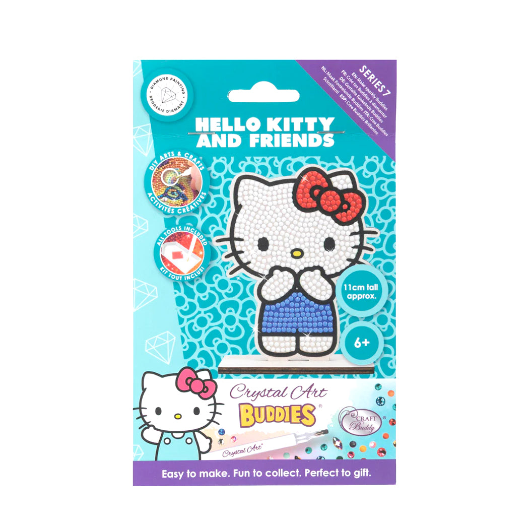 Kit con tutto l'occorrente per realizzare un buddy da tavolo del personaggio Hello Kitty.
