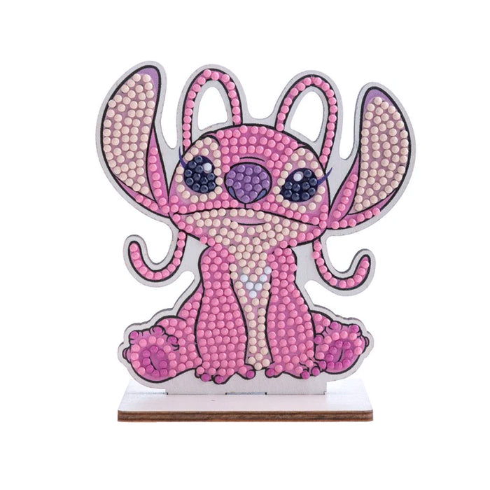 Kit con tutto l'occorrente per realizzare un buddy da tavolo del personaggio Angel di Stitch.