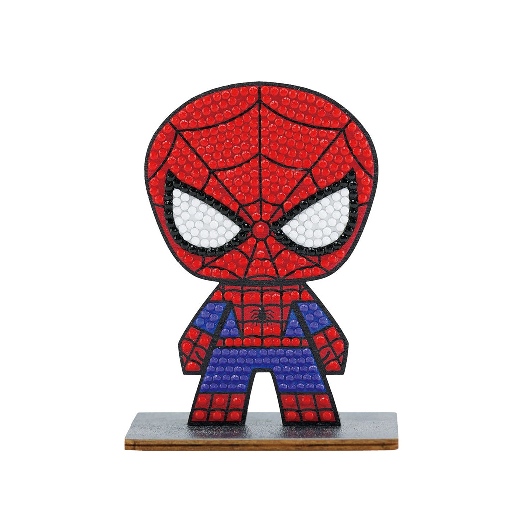 Kit con tutto l'occorrente per realizzare un buddy da tavolo del personaggio Spider-Man.