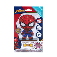 Kit con tutto l'occorrente per realizzare un buddy da tavolo del personaggio Spider-Man.