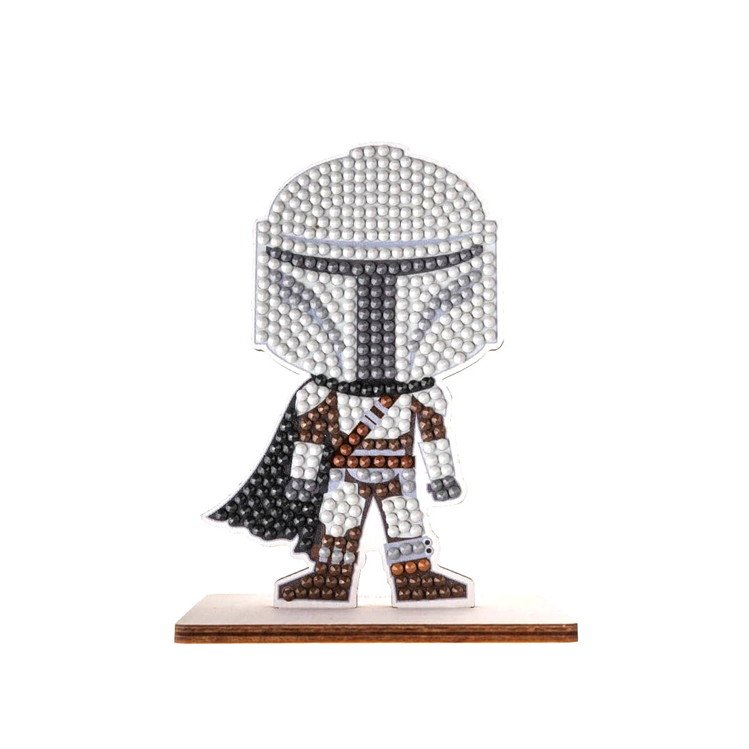 Kit con tutto l'occorrente per realizzare un buddy da tavolo del personaggio The Mandalorian.