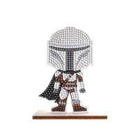 Kit con tutto l'occorrente per realizzare un buddy da tavolo del personaggio The Mandalorian.