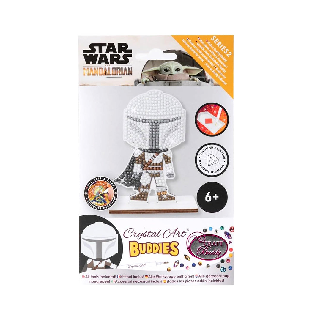 Kit con tutto l'occorrente per realizzare un buddy da tavolo del personaggio The Mandalorian.