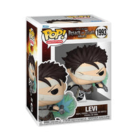 Funko Pop del personaggio Levi della serie Attack on Titan.