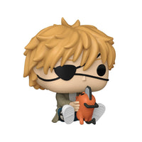 Funko Pop del personaggio Denji con Pochita della serie Chainsaw Man.