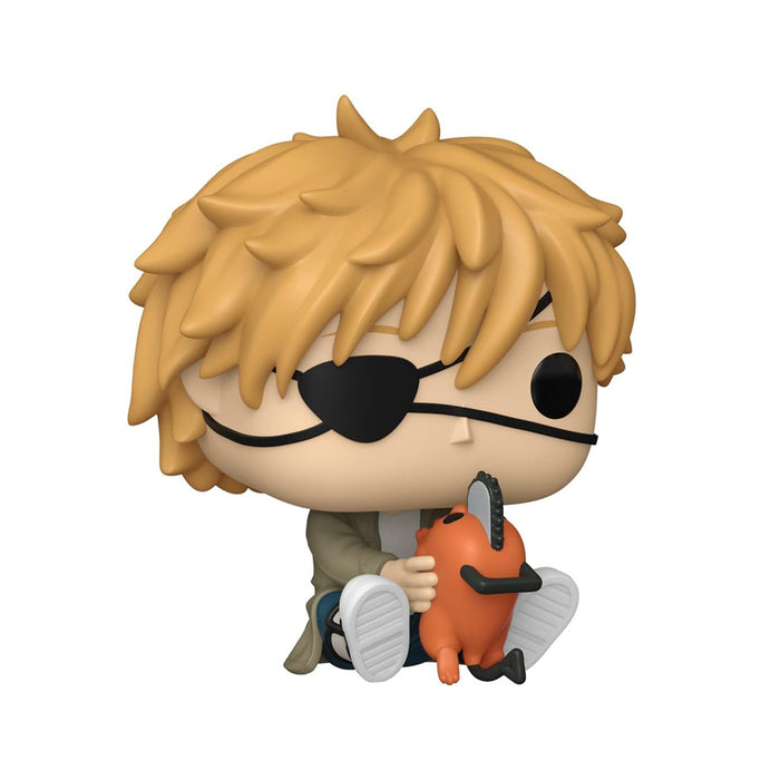 Funko Pop del personaggio Denji con Pochita della serie Chainsaw Man.