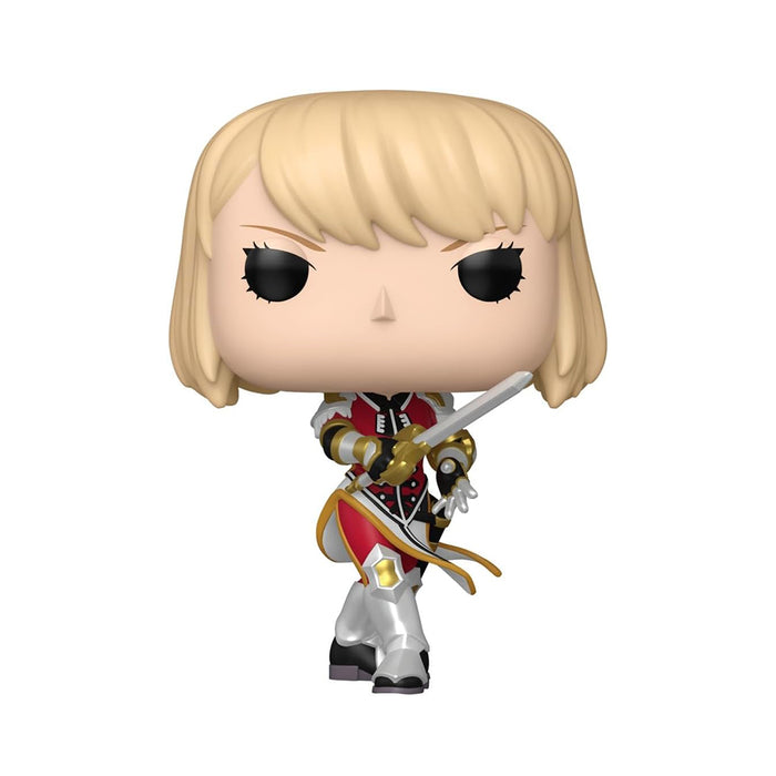 Funko Pop del personaggio Cha Hae-In della serie Solo Leveling.