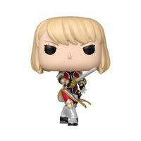 Funko Pop del personaggio Cha Hae-In della serie Solo Leveling.