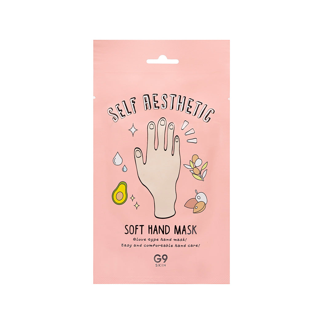 Maschera con burro di karité per nutrire le mani secche del Brand coreano G9 Skin.