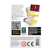 Gioco di carte a tema crimes stories.