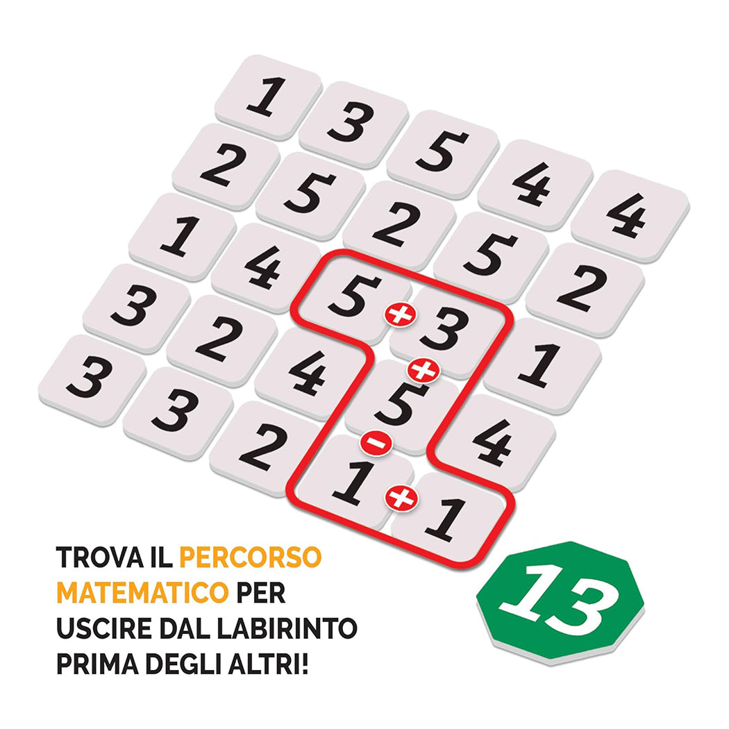 Gioco di società con calcoli mentali e rapidità per tutti.