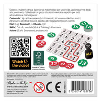 Gioco di società con calcoli mentali e rapidità per tutti.