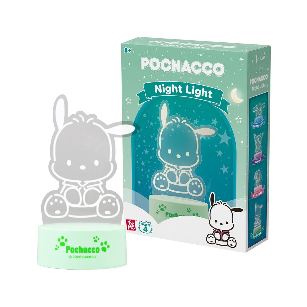 Lampada notturna dei personaggi di Hello Kitty & friends. E' disponibile in 4 varianti: Pochacco, My Melody, Kuromi, Cinnamoroll.