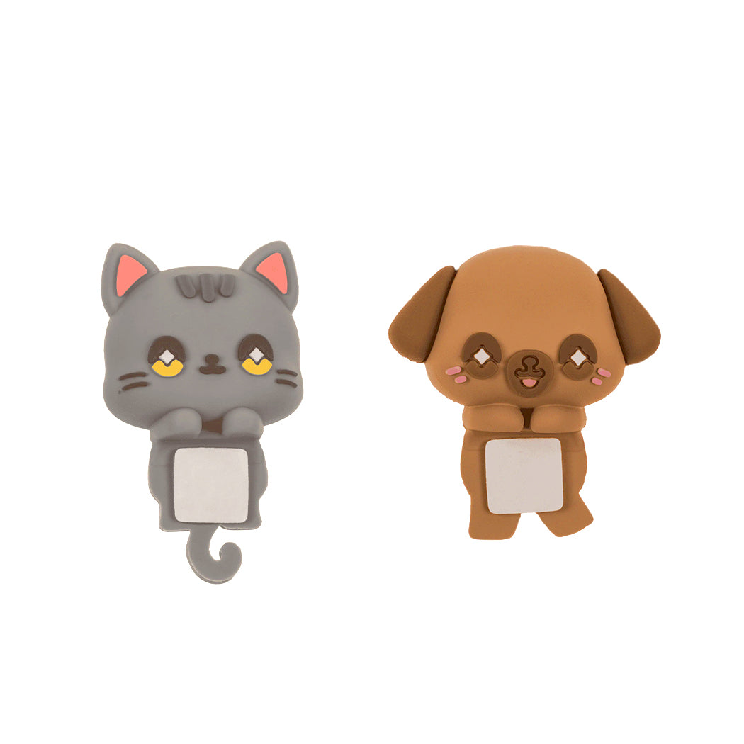 Adesivo a forma di animaletto in silicone per decorare il tuo cellulare, disponibile in 6 varianti: unicorno, cagnolino, gatto, axolotl, scimmietta, capibara.