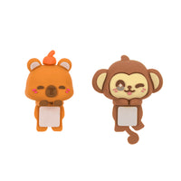 Adesivo a forma di animaletto in silicone per decorare il tuo cellulare, disponibile in 6 varianti: unicorno, cagnolino, gatto, axolotl, scimmietta, capibara.