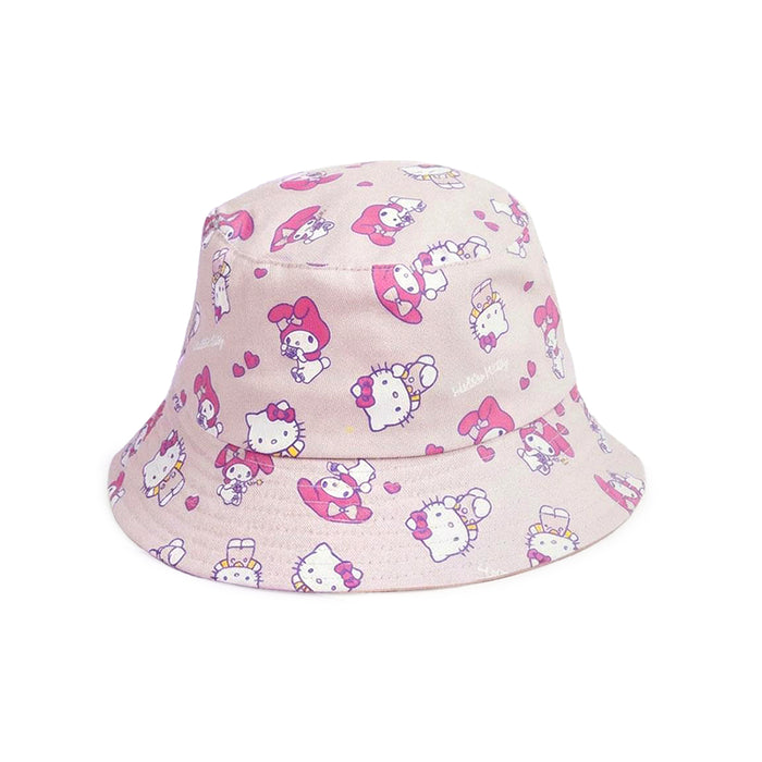 Cappellino da bambino modello pescatore di Hello Kitty.