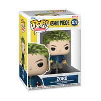 Funko Pop del personaggio Zoro della serie One Piece.