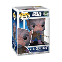 Funko Pop del personaggio Zeb Orrelios della serie Star Wars.
