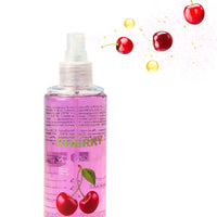 Acqua profumata e rinfrescante per il corpo disponibile in 3 fragranze: ciliegia, cocco, fragola.