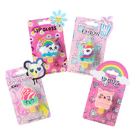 Lip Gloss a forma di ghiacciolo kawaii disponibile in 4 fragranze diverse: ciliegia, vaniglia, miele, fragola.