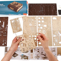 Puzzle in 3d che riproduce in miniatura un diario dei segreti.