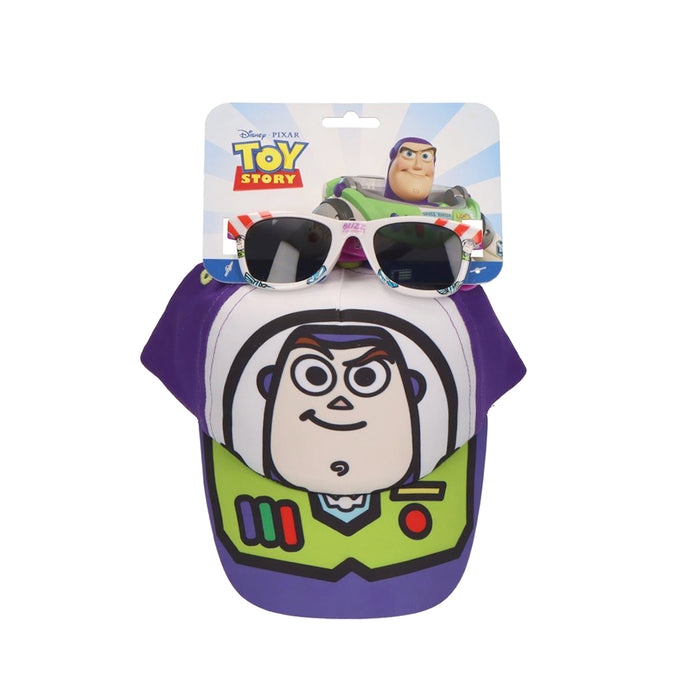 Set di accessori di Toy Story per bambino con occhiali da sole e cappellino.