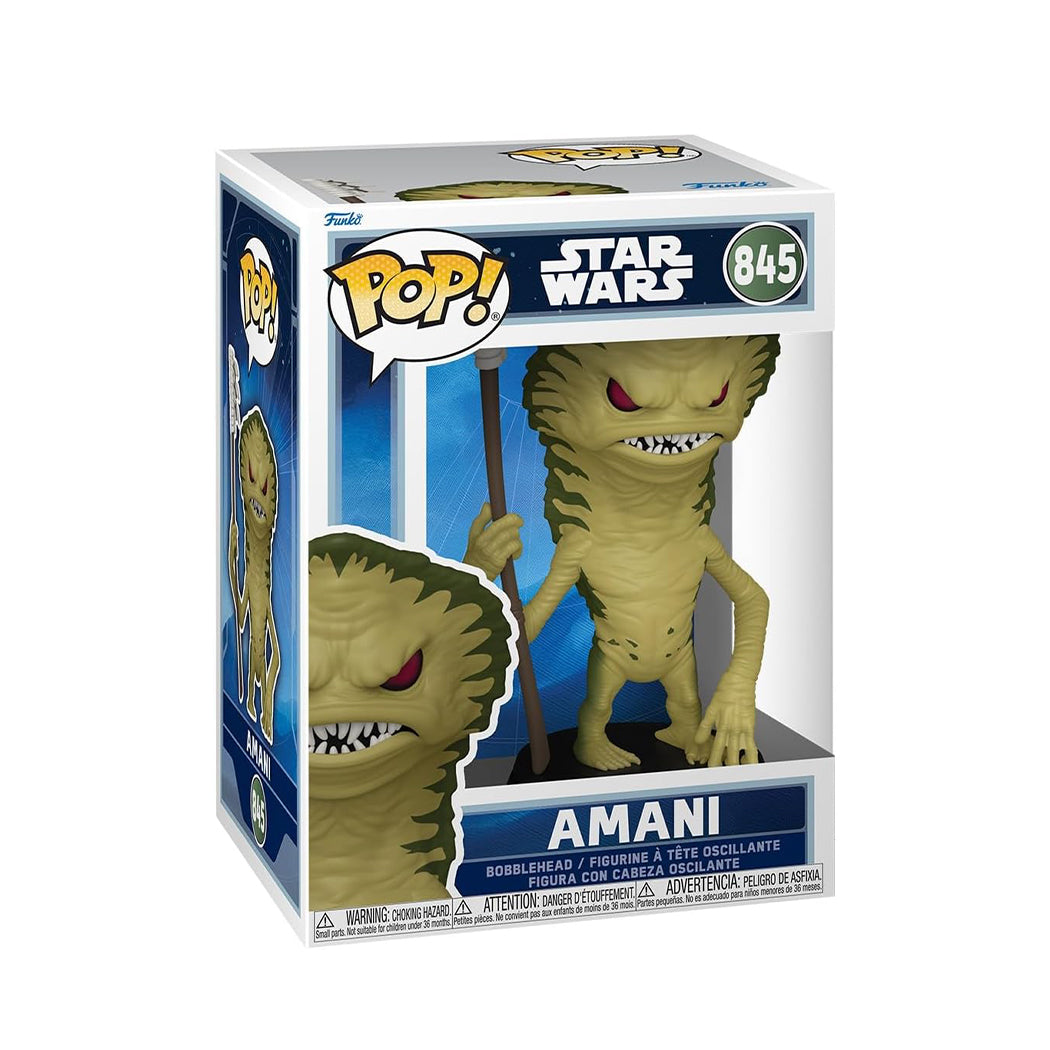Funko Pop del personaggio Amani della serie Star Wars.