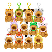 Portachiavi plush a forma di capibara.