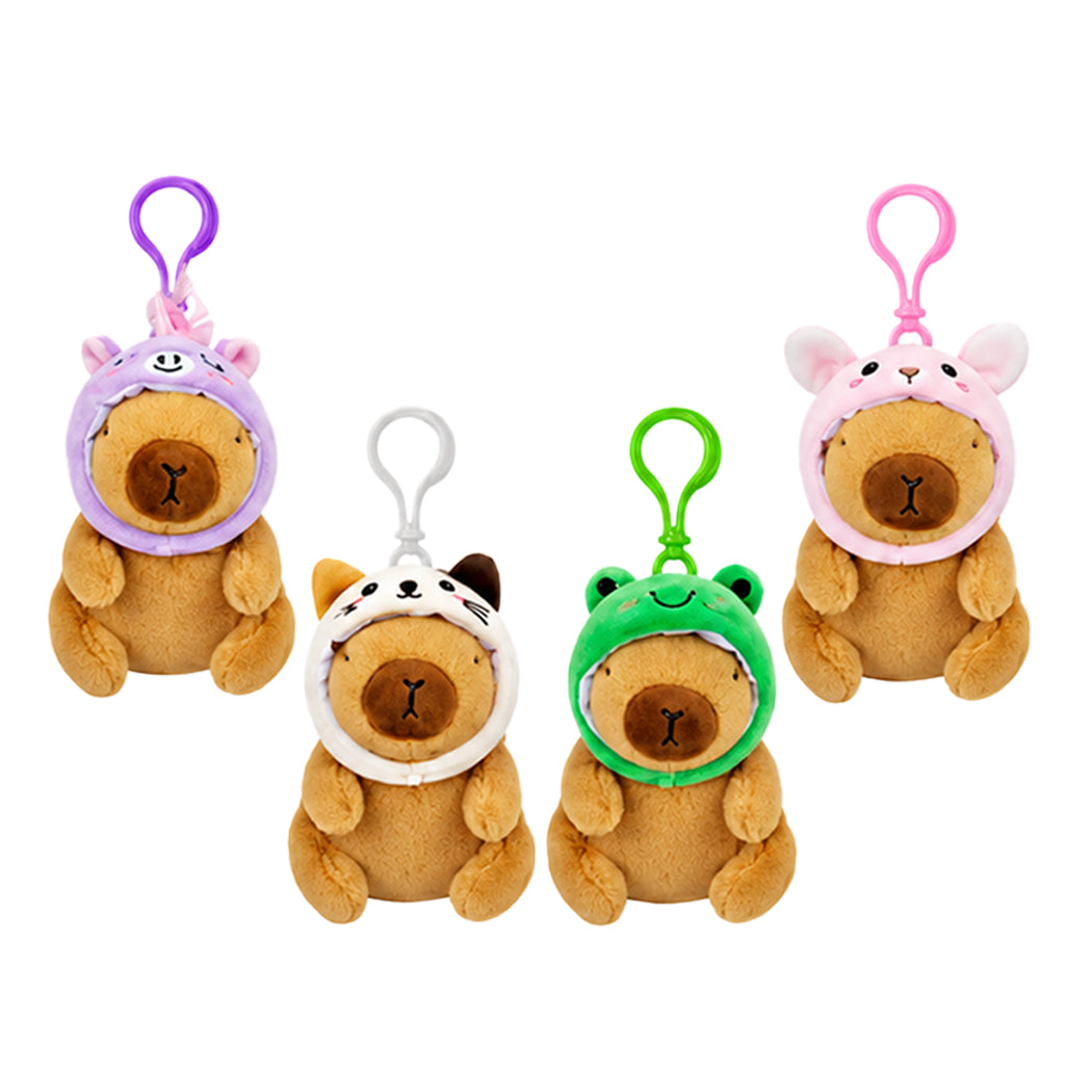 Portachiavi plush a forma di capibara.