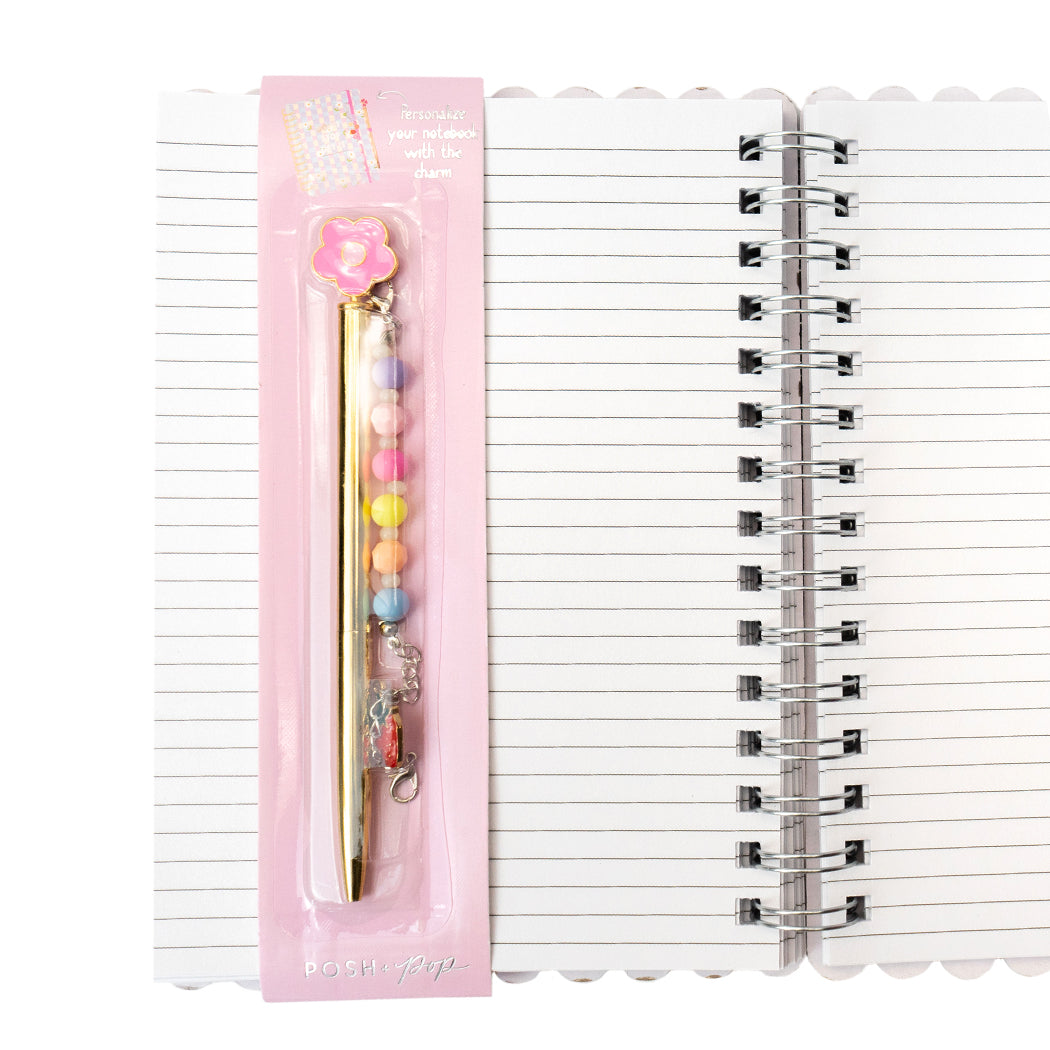 Notebook Con Penna E Charm|Colore:Unico