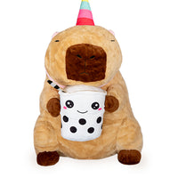 Plush Capibara Bubble Tea XXL|Colore:Unico