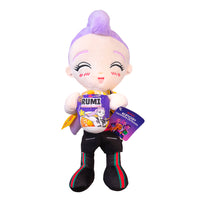 Plush delle Huntrix: Rumi, Zoey, Mira.