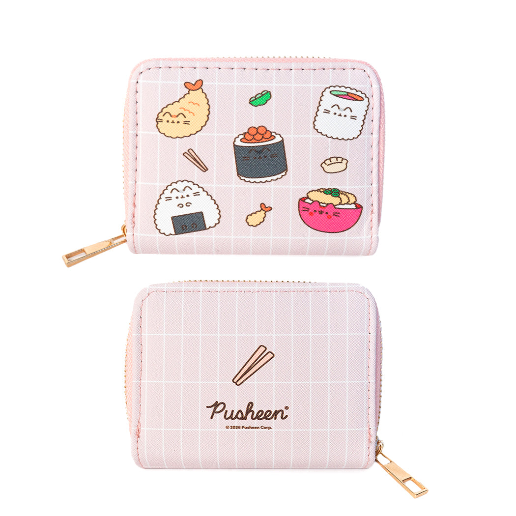 Portafoglio con zip di Pusheen Sushi.