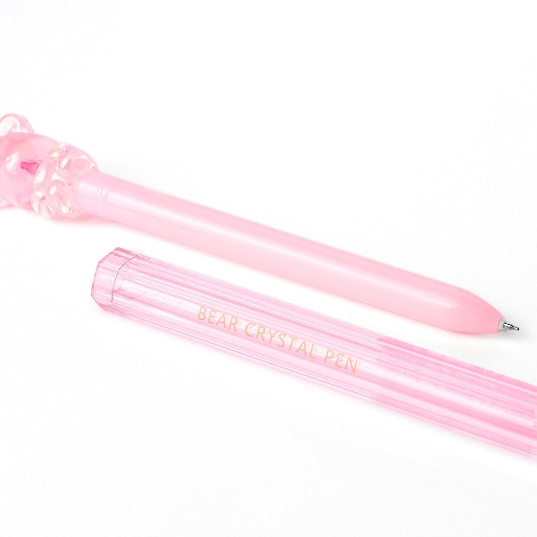 Penna gel crystal bear con inchiostro nero