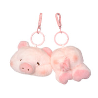 Portachiavi plush duo a forma di maialino