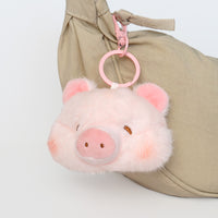 Portachiavi plush duo a forma di maialino