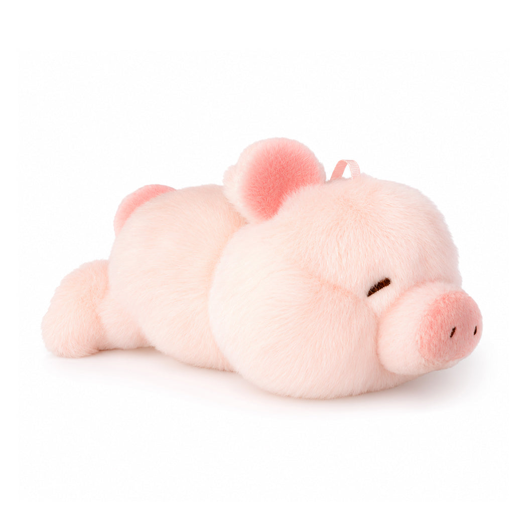 Portachiavi plush duo a forma di maialino