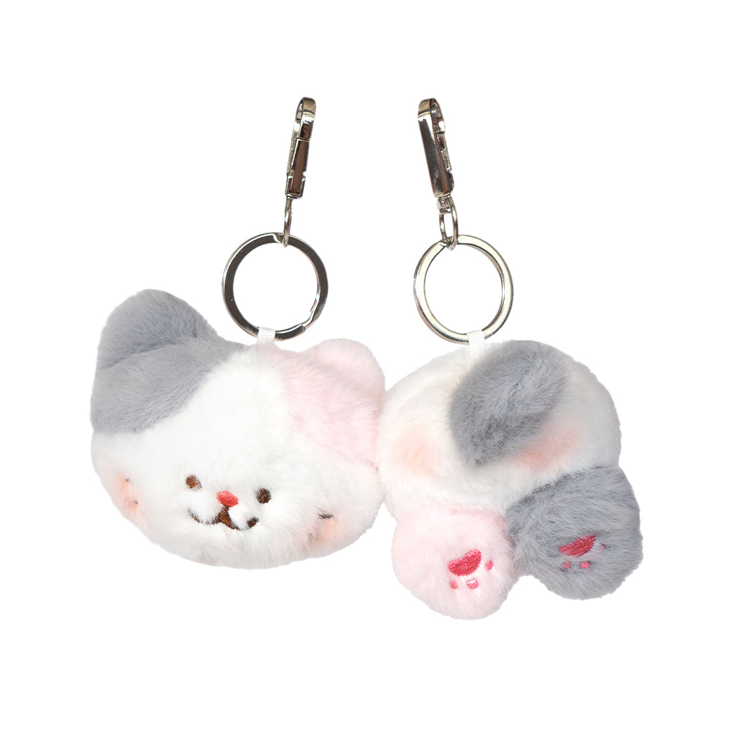 Portachiavi plush duo a forma di gattino